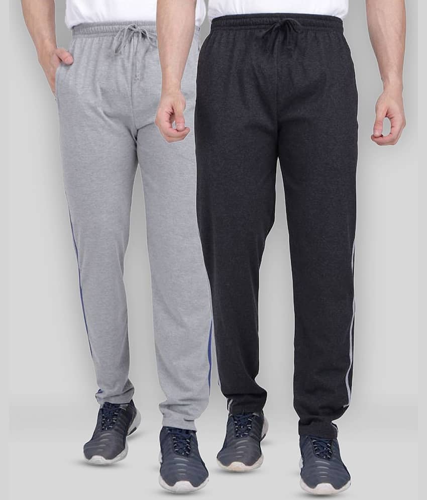 Neo Garments - Green Cotton Blend Men's Trackpants ( Pack of 2 )