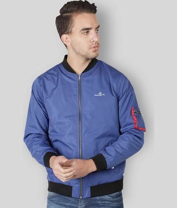 NUEVOSPORTA - Blue Polyester Regular Fit Men's Casual Jacket ( Pack of 1 )