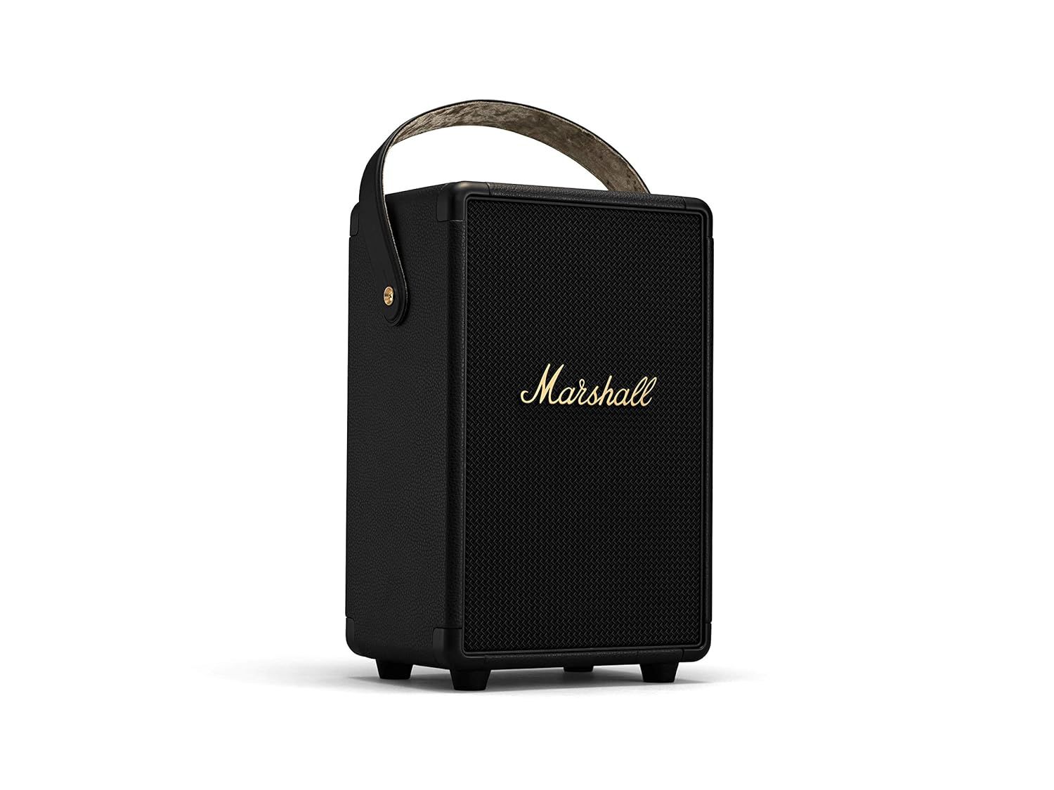 Marshall Tufton 80 Watt Wireless Bluetooth Portable Speaker (Black & Brass) Marshall Tufton 80 Watt Wireless Bluetooth Portable Speaker (Black & Brass) - Black