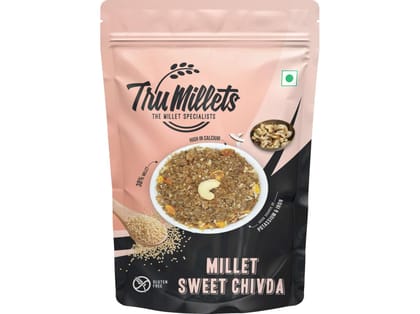 Trumillet Snacks - Millet Sweet Chivda - 125gms Trumillet Snacks - Millet Sweet Chivda - 125gms