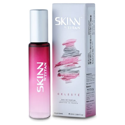Skinn By Titan | Celeste Perfume - 20 Ml | Perfume For Woman | Gift for Women | Premium Fragrance | Grooming Essentials | Long Lasting Smell for Women |Floral, Fruity , Fresh | Eau De Parfum Skinn By Titan | Celeste Perfume - 20 Ml | Perfume For Woman | 