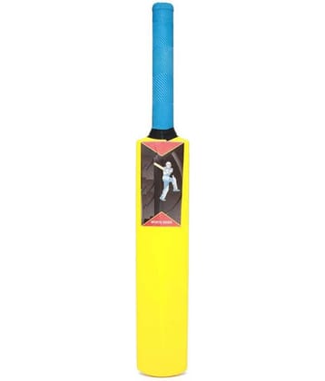 EmmEmm Premium Size 5 Plastic Cricket Bat for Tennis Ball Cricket (Yellow)