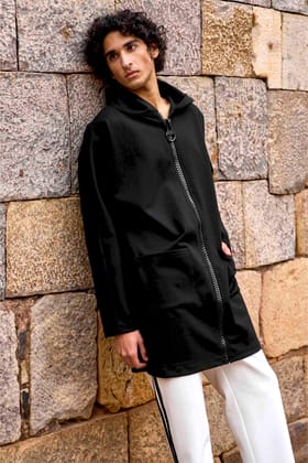 LONG HOODIE-XL / Black