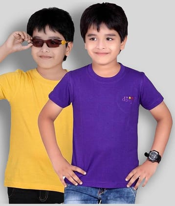 Dongli Pack of 1 Boys Cotton T-Shirt ( Multi Color )