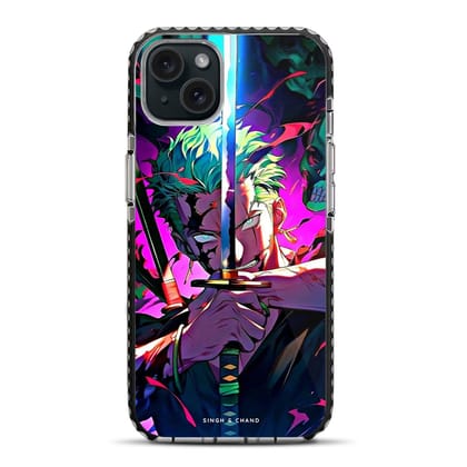 Roronoa Zoro 4.0 One Piece Anime iPhone 15 Plus Stride Phone Case-Stride