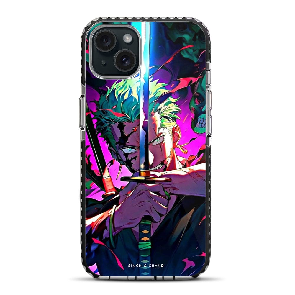 Roronoa Zoro 4.0 One Piece Anime iPhone 15 Plus Stride Phone Case-Stride