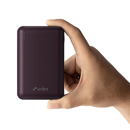 URBN 20000 mAh Premium Edition Nano Power Bank | Two-Way 22.5W Super Fast Charging | Pocket Size| Dual Type C Power Delivery (PD) Output + 1 USB Output for Quick Charge (Black) USB Type-C Input URBN 20000 mAh Premium Edition Nano Power Bank | Two-Way 22.