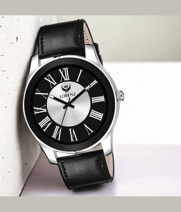 Lorenz Black PU Analog Men's Watch