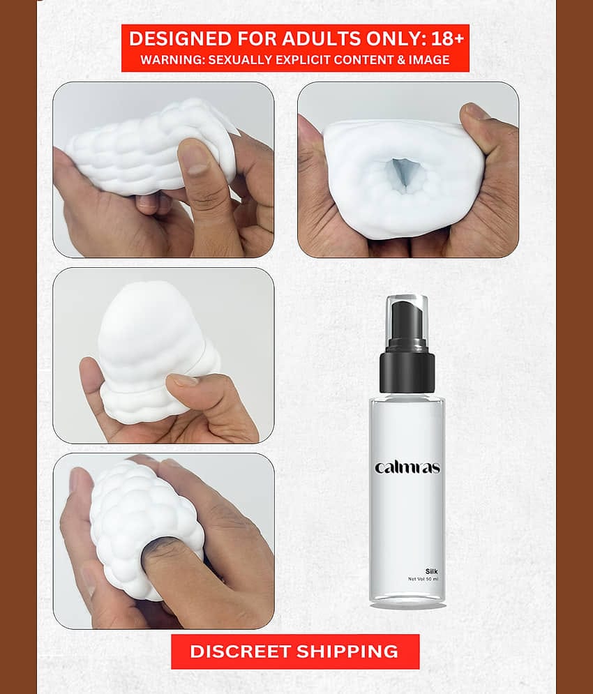 Transparent Mini Masturbator Cup with Big Lube- Best Male Masturbator toy For Beginners |  Silicone Made Calmras Tac Male Masturbator