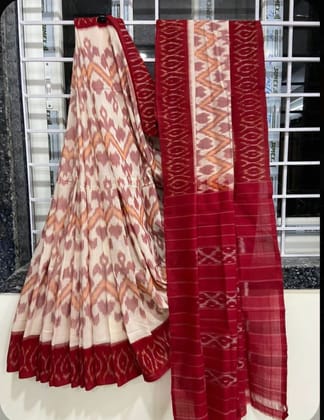 Handicraft Ladies Soft Cotton Sari With Blouse Piece pushpa 2