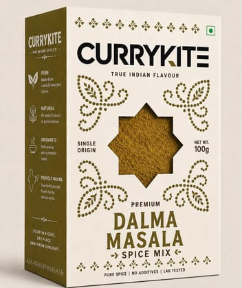CurryKite Dalma Masala 100g  Authentic Odia Spice Blend for Traditional Dalma