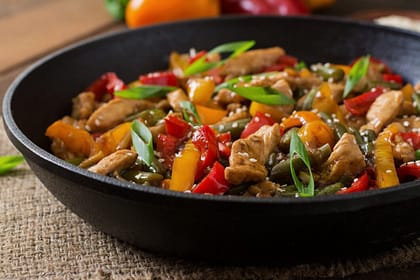Black pepper chicken dry