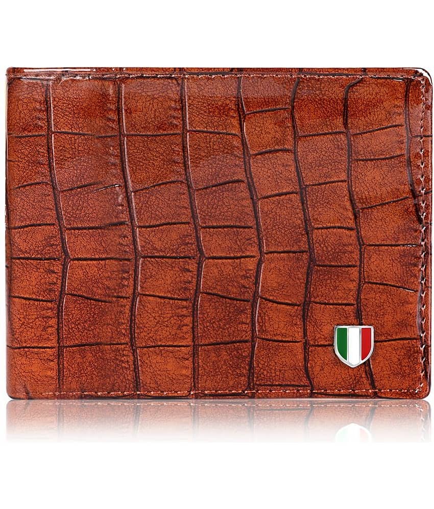 GIOVANNY - Brown Faux Leather Men's Regular Wallet ( Pack of 1 )