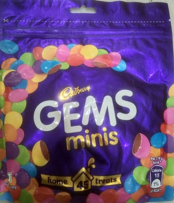Cadbury gems minis home treat