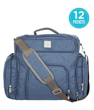 Mee Mee Blue Polyester Diaper Bag ( 40 cm