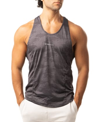 Men's Stale Grey Weight Training Dri-FIT Stringer-XL