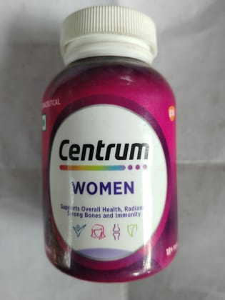 Gsk Centrum Women Supports overall health radiance, Strong bones & immunity 50tablets 