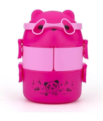 analog kichenware Panda Design School/Office Plastic Lunch Box 1 - Container ( Pack of 1 )
