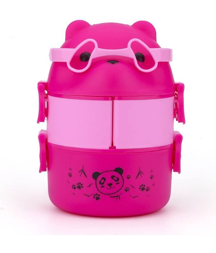 analog kichenware Panda Design School/Office Plastic Lunch Box 1 - Container ( Pack of 1 )