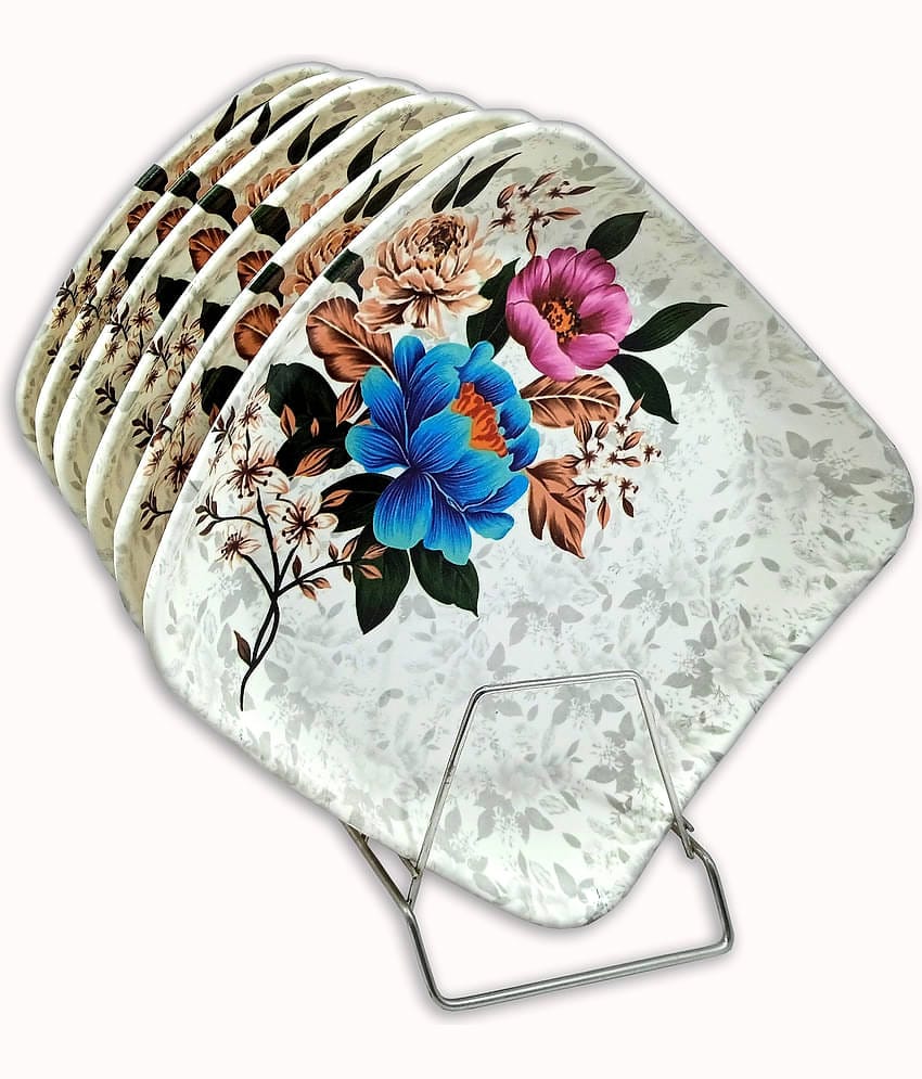 Inpro 6 Pcs Melamine Multi Color Full Plate