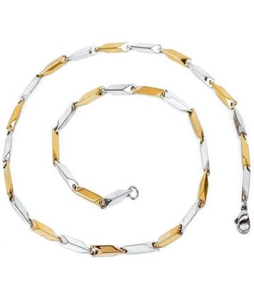 FASHION FRILL Gold Plated Stainless Steel Chain ( Pack of 1 )
