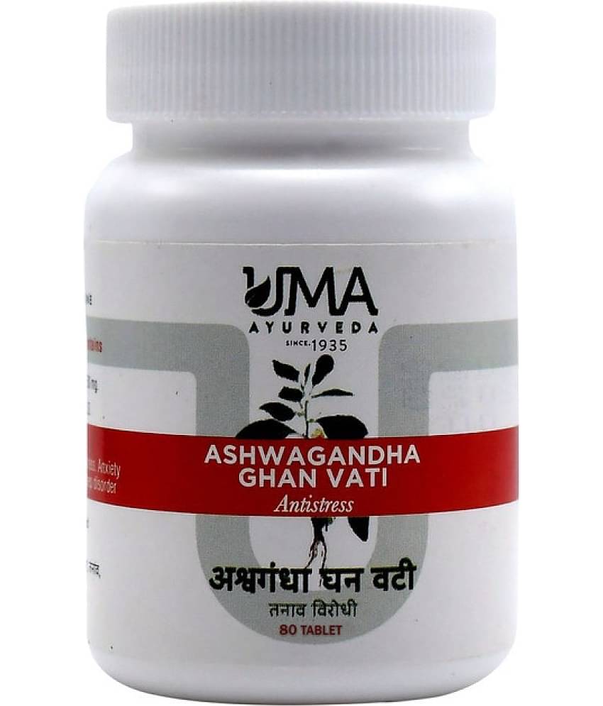 UMA AYURVEDA Ashwagandha_Ghan_Vati_80_Tab Tablet 1 kg Pack Of 1
