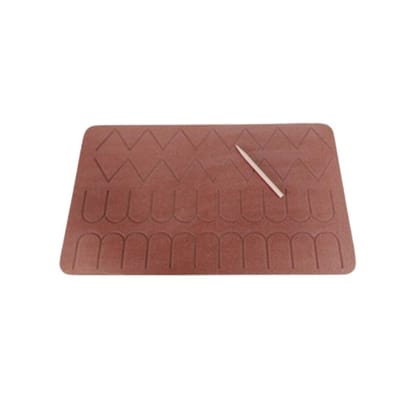 Wooden White Tracing Board Stencil (Circular Lines)