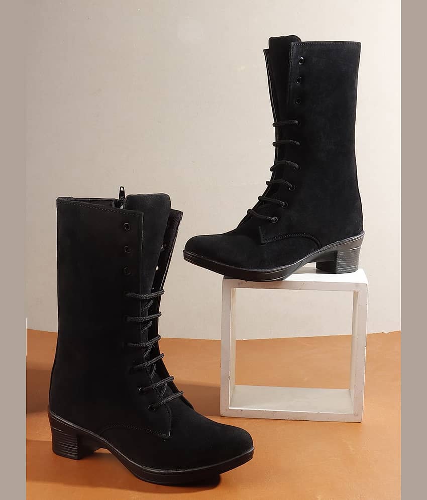 PLANET WALK Black Women's Ankle Length Boots