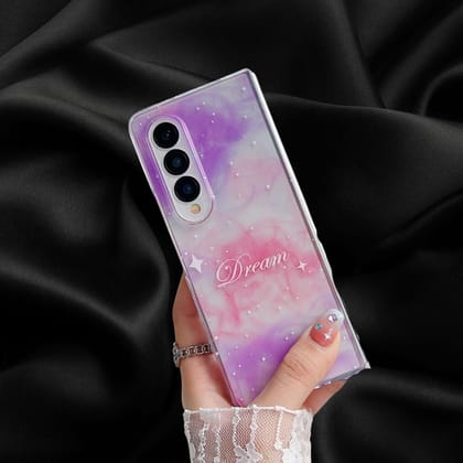 Dreamy Elegant Transparent Matte Cover-Samsung Galaxy Z Fold 3