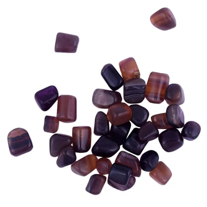 Fluorite Tumble Stone for Reiki Crystal Healing | Tumble Stone for Reiki Vastu Correction and Wisdom(KI_14)  by Krishna Impex