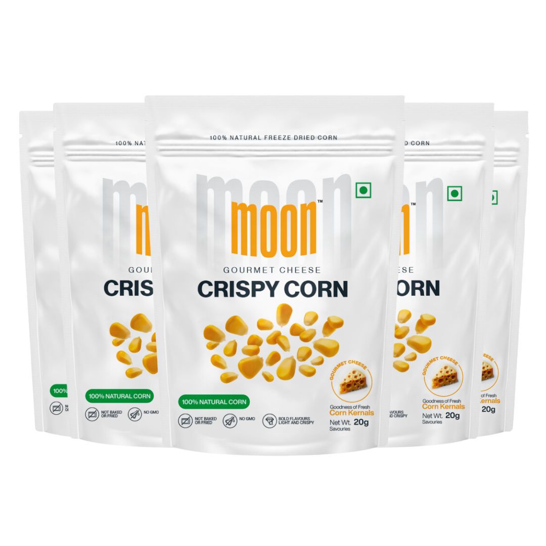 Moon Gourmet Cheese Crispy Corn, 20 gm - Pack of 5
