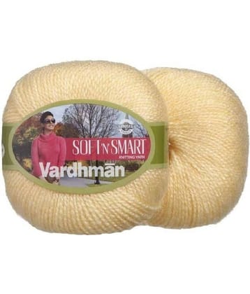 Vardhman Soft n Smart Wool Soft Fingering Crochet 200gm Lemon Yellow