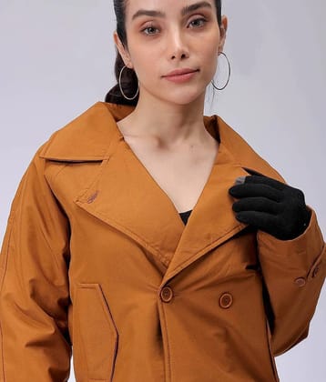 Freehand - Polyester Brown Trench Coats Pack of 1 - None