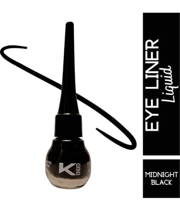 KINDED Black Matte Eye Liner Liquid ( Pack of 1 )