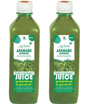 Axiom Apamarg Juice 500ml (Pack Of 2)|100% Natural WHO-GLP,GMP,ISO Certified Product