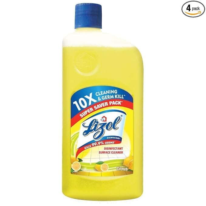 Lizol Disinfectant Surface & Floor Cleaner Liquid - Citrus, 200 ml