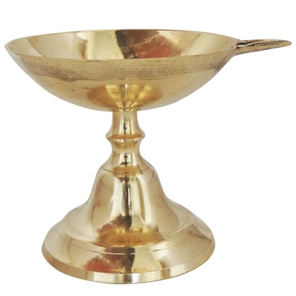 Brass Table Decor Panti Stand Deepak No. 4 Pooja Item (FMAS685 D)