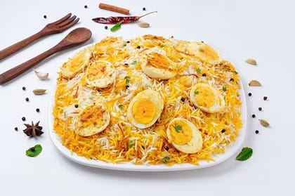 Lucknowi Egg Biryani Serves 4