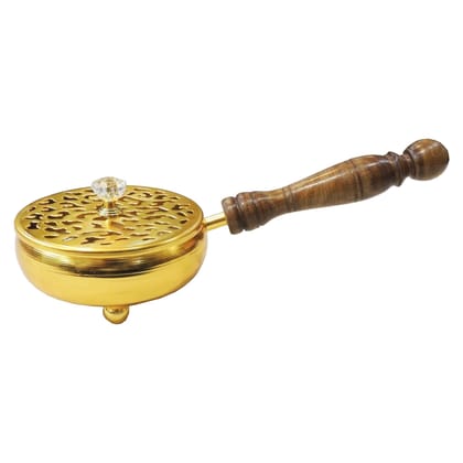 Iron Loban Dan Incense Burner | Iron Loban Burner | Dhoop Dani for Home Pooja & Religious Use, Length : 9 Inch (IMAS197 G)