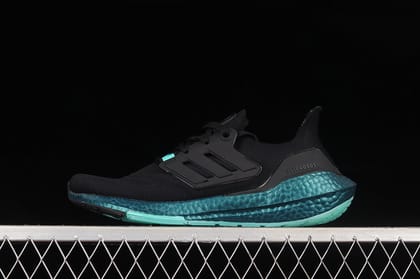 adidasMens Ultraboost 22 - Black Mint-Euro 41