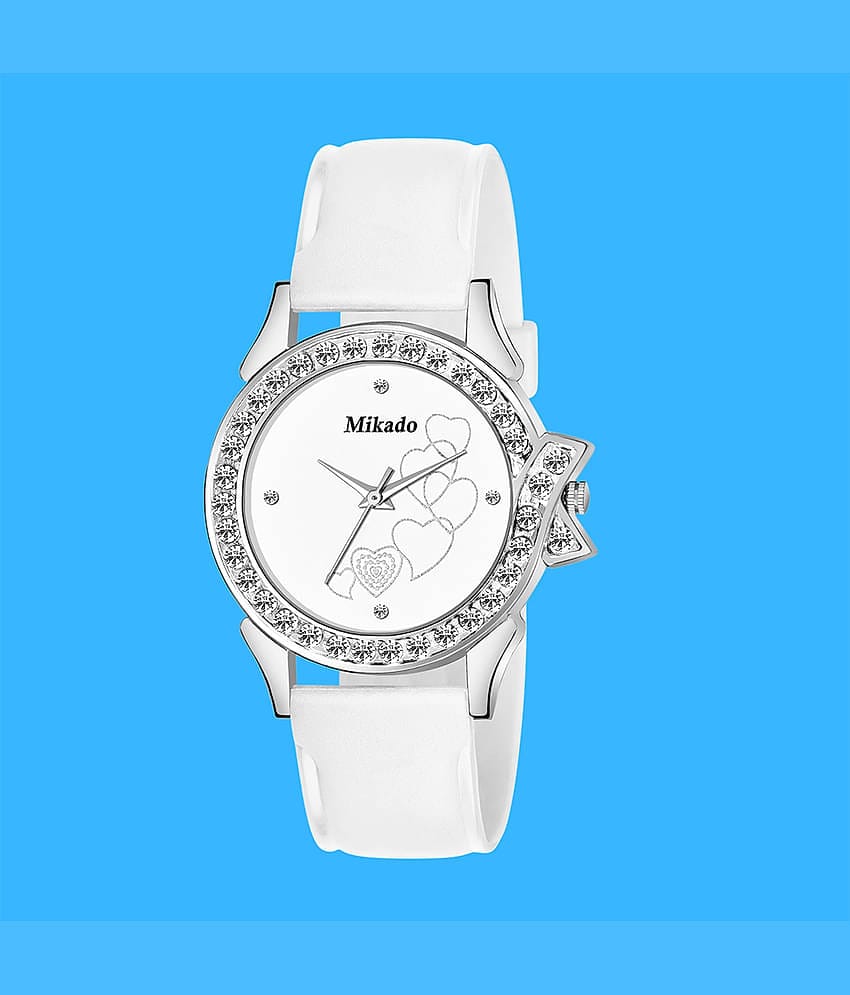 Mikado Leather Round Womens Watch