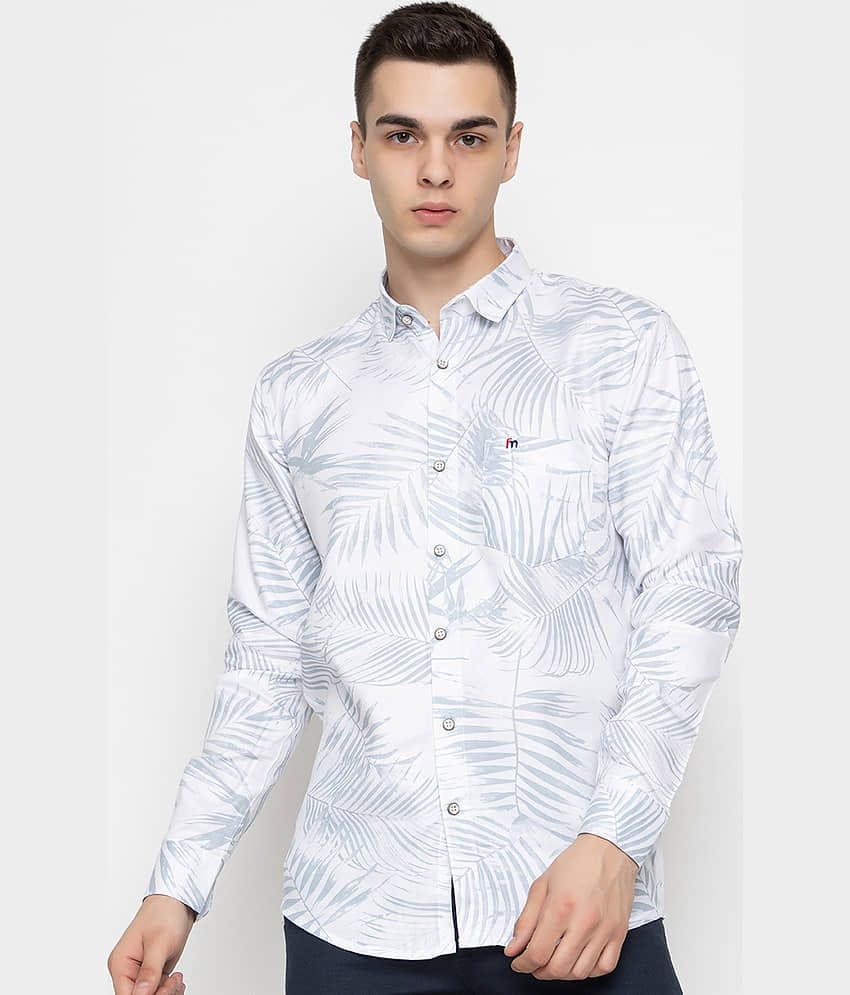 MODERNITY 100% Cotton Regular Fit Printed Full Sleeves Men's Casual Shirt - Grey ( Pack of 1 )