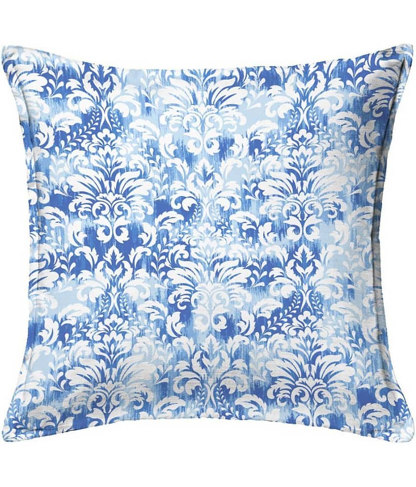Houzzcode - Water Repellent Blue Polyester Pillow Covers 40x40x3 ( Pack of 1 )