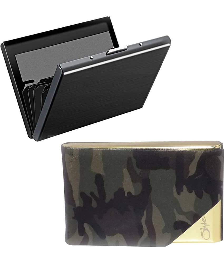 Styel 98 Combo of 2|High Quality Stylish Wallet for Men & Women 6 Card Holder