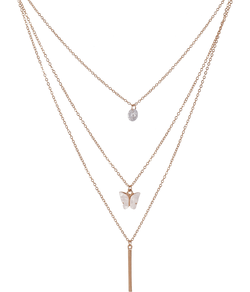 Jiyanshi fashion Rose Gold Pendant set ( Pack of 1 )