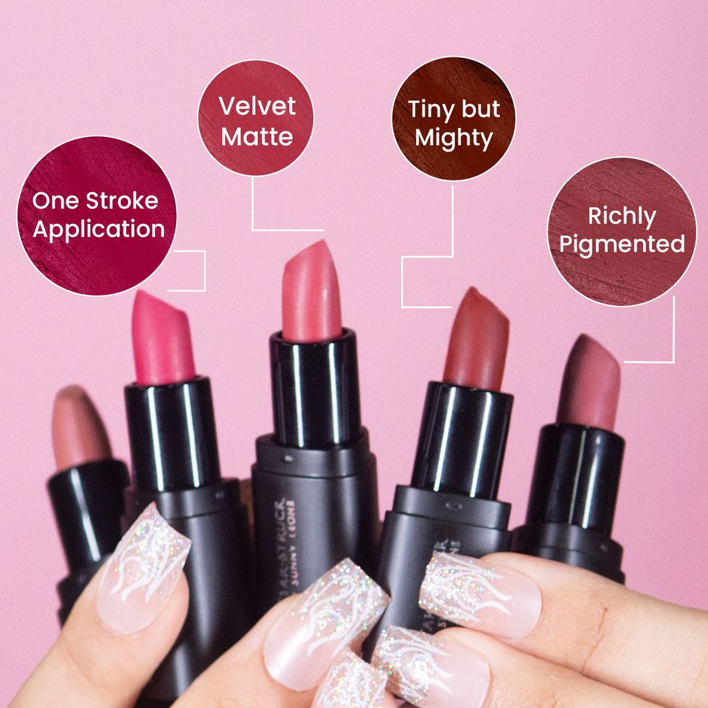 StarStruck by Sunny Leone Mini BFF Lipstick - Pink Lady | 1.6gms