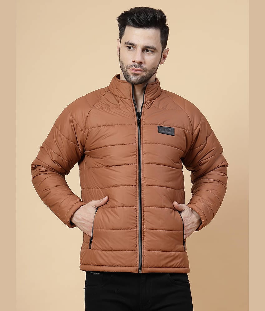 Rigo Polyester Men's Puffer Jacket - Brown ( Pack of 1 )