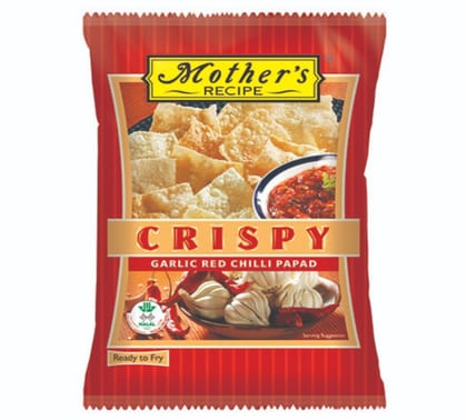 Mother's Recipe Garlic & Red Chilli Papad, 100 gm