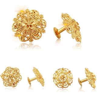 Sizzling Graceful Alloy Gold Plated Stud Earring Combo set For Women and Girls