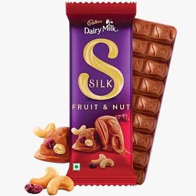 Cadbury Dairy Milk Silk Fruit & Nut Chocolate Bar, 137 g